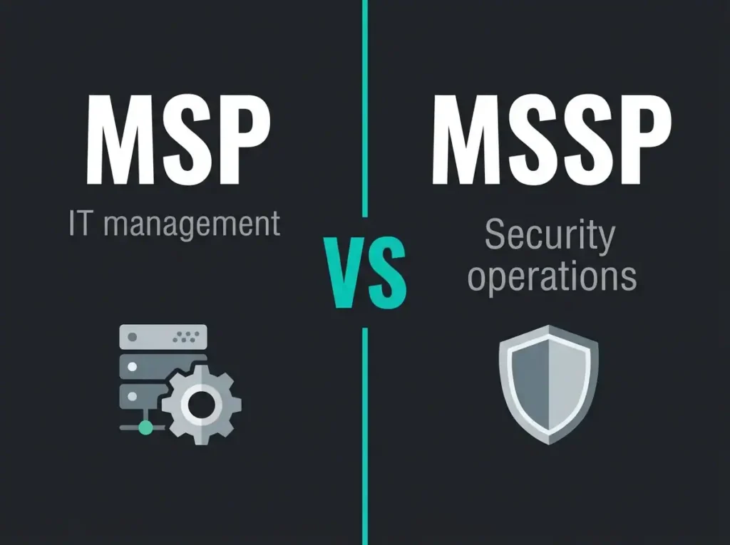 Featured image for msp vs mssp blog post on falconersecurity.com
